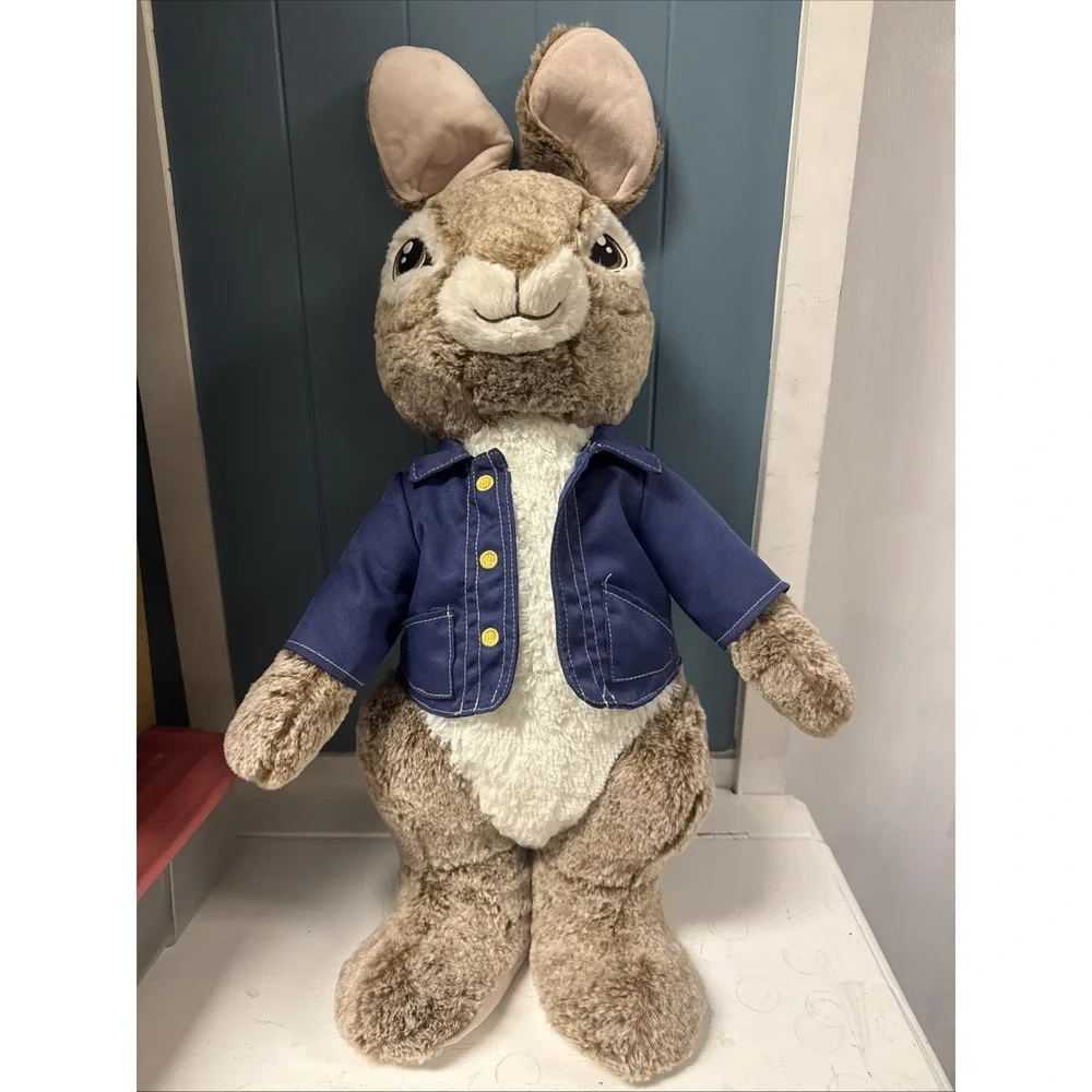 Dan Dee Peter Rabbit Plush Blue Jacket Standing Porch Greeter Stuffed Animal 21